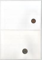 5db-os érmés boríték tétel, mind különféle és német nyelvű tájékoztatóval, benne: Omán, Gabon, Fehér...