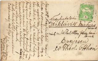 1915 Zboró, Zborov; Osztrák-magyar katonai fedezék a fronton. Zólyomi Pál evangélikus segéd lelkész ...