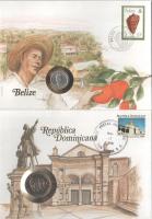 5db-os érmés boríték tétel, mind különféle és német nyelvű tájékoztatóval, benne: Franciaország, Les...