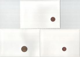 5db-os érmés boríték tétel, mind különféle és német nyelvű tájékoztatóval, benne: Uganda, Mozambik, ...