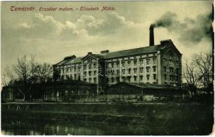 Temesvár, Timisoara; Erzsébet gőzmalom. Gerő Manó kiadása / Mühle / mill (fl)