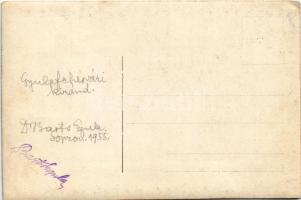 1913 Alsóváradja, Marosportus, Partos, Oarda; Gyulafehérvári ponton kirándulás katonákkal / boat tri...