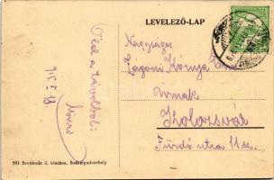 1915 Székelyudvarhely, Odorheiu Secuiesc; Fő tér, templomok, Római katolikus főgimnázium. Szvoboda J...