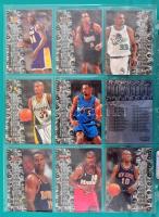 Vegyes kosaras kártya tétel, kb. 200 db, lefűzhető mappába rendezve