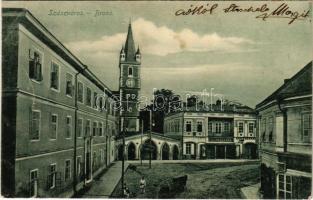 1907 Szászváros, Broos, Orastie; utca, gyógyszertár. H. Graef kiadása / pharmacy, street (EK)