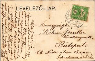 1907 Szászváros, Broos, Orastie; utca, gyógyszertár. H. Graef kiadása / pharmacy, street (EK)