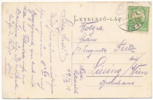 1915 Beszterce, Bistritz, Bistrita; Marktplatz Nordseite, Apotheke / Piac tér északról, C. W. Knopp ...