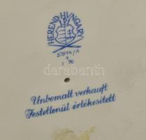 Herendi fehér mázas porcelán Kodály büszt, jelzett, hibátlan, m: 26 cm