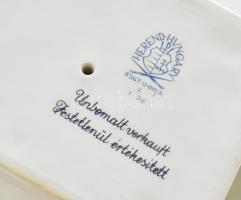 Herendi fehér mázas porcelán Verdi büszt, jelzett, hibátlan, m: 23,5 cm