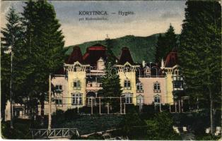 Korytnicza-fürdő, Korytnica-kúpele; Gyógyház, fürdő / Hygiea, pri Ruzomberku / spa, bath (fa)