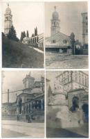 Udine - 11 db első világháborús osztrák-magyar katonai fotó az olasz frontról, romok, Feldbuchhandlu...