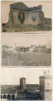Udine - 11 db első világháborús osztrák-magyar katonai fotó az olasz frontról, romok, Feldbuchhandlu...