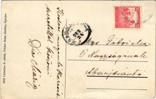 Eperjes, Presov; Püspöki és posta palota, Zavaczky Gyula könyvnyomda üzlete. Cattarino S. utóda Föld...