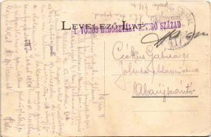 Kassa, Kosice; Kossuth Lajos utca. Egy- és kétkoronás áruház kiadása / street + "1. VÖRÖS HADOS...