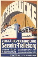 East-See bridge steamer ships Sweden-Germany commercial