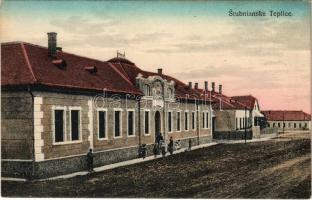 Stubnyafürdő, Túróchévíz, Stubnianske Teplice, Turcianske Teplice; utca részlet. G. Jilovsky kiadása / street view