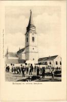 Belényes, Beius; Református templom. Wagner Vilmos fényképész kiadása / Calvinist church