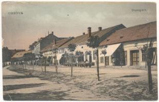 Orsova, Dunapart, utca, üzlet / street, shops (EK)