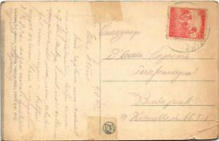 1918 Maroshévíz, Oláhtoplica, Toplita, Toplica; Bánffy fürdő és park. Szabó Fülöp kiadása / spa and ...