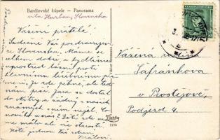 Bártfafürdő, Bardejovské Kúpele, Bardiov; látkép. Viktor Neumann kiadása / general view