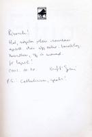 Kerékgyártó György: Fitria. DEDIKÁLT! [Bp., 2001] : Fekete Zongora. Kiadói papírkötés, kissé kopott ...