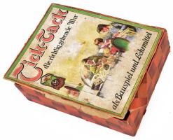 Tick-Tack antik óra összeszerelő gyermekjáték szett, teljes, kissé sérült dobozában, leírással, 19,5...