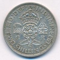 Nagy-Britannia 1938. 2Sh Ag "VI. György" T:XF,VF United Kingdom 1938. 2 Shilling Ag "...