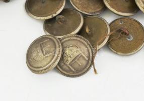 30 db vegyes katonai gomb a Horthy-korszakból