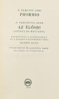 P. Terentius Afer: Az élősdi. Latinul és magyarul. Ford., a jegyzeteket és a kísérő tanulmányt írta:...