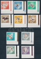 1964 Olimpia (IV.) - Tokió ívsarki vágott sor ívszélen festékcsíkok (4.000)