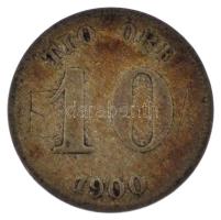 Svédország 1900. 10ö Ag T:VF Sweden 1900. 10 Öre Ag C:VF Krause KM#755