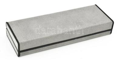 Qantas ausztrál légitársaság business osztály ajándék fém toll és ceruza pár, díszdobozban, h: 13,5 ...