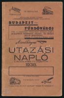 1938 A rend könyvei: Utazási napló. A modern ember útizsebkönyve. 1938. tavasz-nyári idény, IX. évf. Szerk.: Oeconomus. Bp., 1938, Ladányi Jánosné-ny., 4+60 p. Kiadói papírkötés, kissé foltos borítóval, jó állapotban.