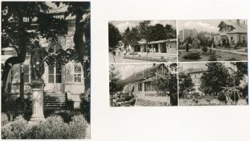 Balatonfüred - 8 db MODERN város képeslap: Pedagógus üdülő, KIOSZ üdülő eszpresszója, Jókai Múzeum, ...