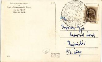 1942 Budapest XIV. Városliget, Őszi Lakberendezési Vásár, Szovjet mamuttank + So. Stpl. (EK)