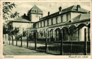 1931 Budapest XVI. Sashalom, Kossuth téri iskola. Ruttkay Róza kiadása (EK)