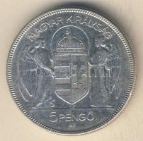 1930. 5P Ag "Horthy jobbra" T:3