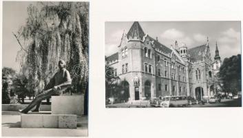 Kecskemét - 8 db MODERN város képeslap: Kossuth tér, Fő tér, Katona József szobor, Megyei Tanács, Ar...