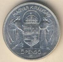 1930. 5P Ag "Horthy jobbra" T:2