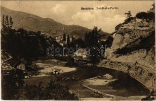 1917 Sarajevo, Bendbasa-Partie + &quot;K.U.K. MILIT. POST BOS. BROD&quot;