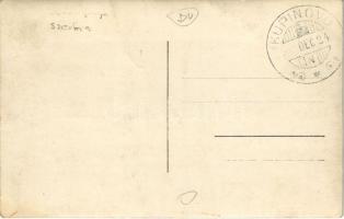 Idilli csónakázás Skelánál a Száván békeidőben, katonák / WWI K.u.K. military, soldiers with ladies ...