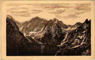 1912 Tátra, Magas-Tátra, Vysoké Tatry; Tengerszem-csúcs és Dénes-csúcs. Turistaság és Alpinizmus kiadása. Schmidt Nándor felvétele / mountains (EK)