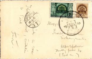 1940 Kolozsvár, Cluj; Mátyás király szobor / statue, monument + "1940 Kolozsvár visszatért&quot...