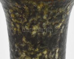 Gorka Géza retro váza, jelzéssel, talpánál kopásokkal, m: 21 cm