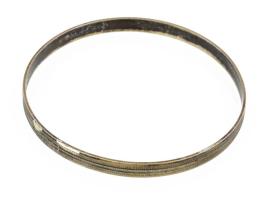 Ezüst(Ag) kagylós karkötő, jelzett, h: 18 cm, nettó: 3,8 g