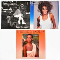 3 db lemez: Whitney Houston - I&#039;m Your Baby Tonight.  Vinyl, LP, Album, Stereo, Arista, Európa, 1990. + Whitney Houston - Whitney. Vinyl, LP, Album, Stereo, Európa, 1987. + Whitney Houston - Whitney Houston. Vinyl, LP, Album, Stereo, Arista, Európa, 1985. Vegyes állapotban (VG és VG+).