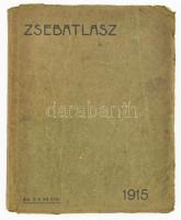 Zsebatlasz naptárral és statisztikai adatokkal az 1915. évre. Szerk.: Kugotwicz Károly és Bátky Zsigmond. Bp., 1914, Magyar Földrajzi Intézet Rt., 64 p. + 5 (kihajtható térképek) t. Kiadói papírkötés, kissé viseltes borítóval, sérült térképekkel, a címlapon korabeli feljegyzésekkel.