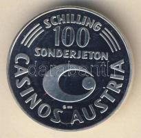 Ausztria 1995. 100Sch Ag játékzseton T:PP