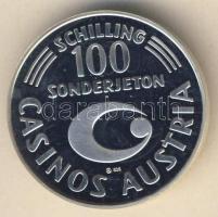 Ausztria 1995. 100Sch Ag kaszinózseton T:PP