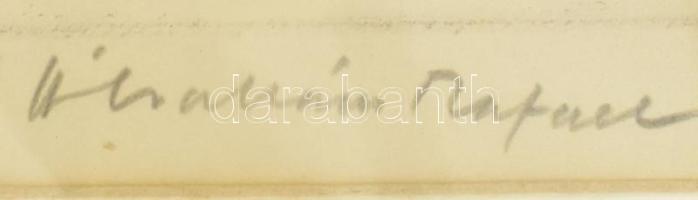 Ábrahám Rafael (1929-2014): Hálószárító. Rézkarc, papír, jelzett. Üvegezett fakeretben, 19,5x29 cm